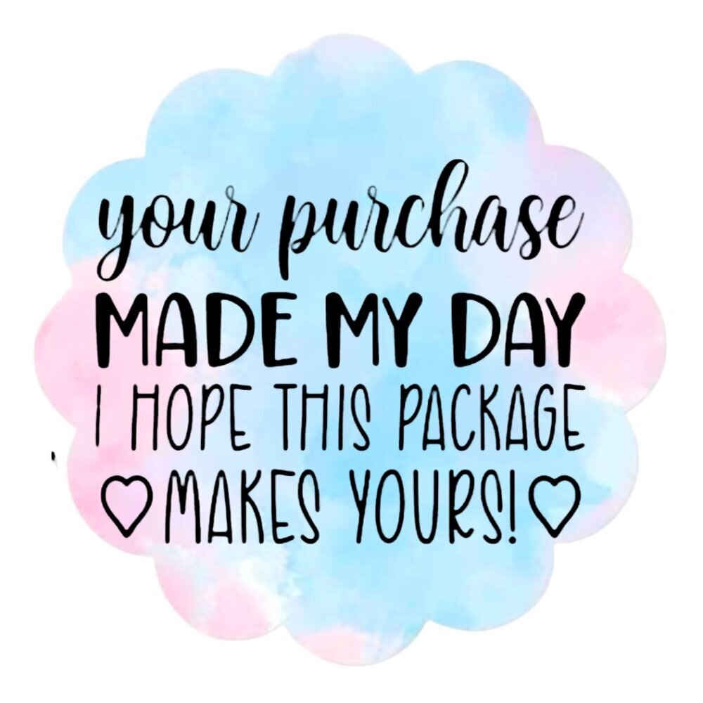 hope This Package Brightens Your Day Stickers Roll, Round Envelope Seal Stickers